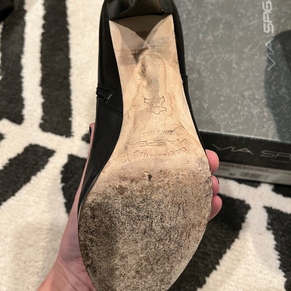 Via Spiga black calfskin ankle boots - Picture 5 of 7